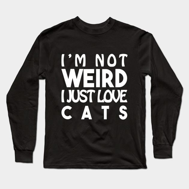 Sentence Weird : Cats°2 Long Sleeve T-Shirt by PolygoneMaste